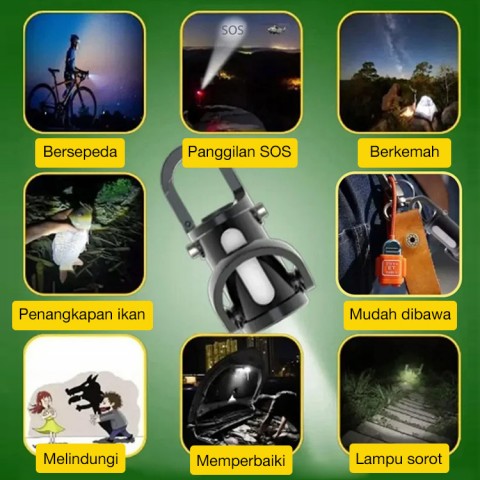 Gantungan Kunci Senter Lampu Tahan Air