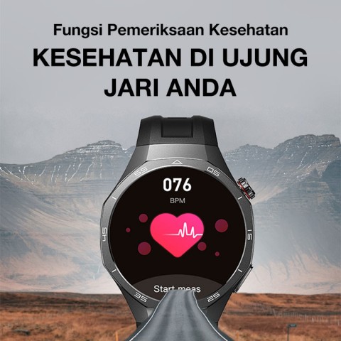 Jam Tangan Pintar Pemantau Glukosa Darah GT5-pro