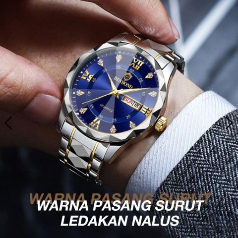 Jam Tangan Berhias Berlian Bercahaya