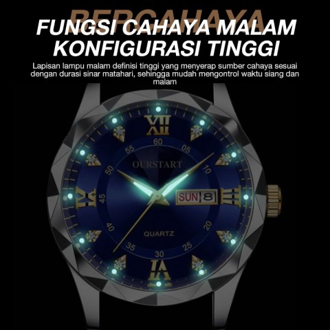 Jam Tangan Berhias Berlian Bercahaya