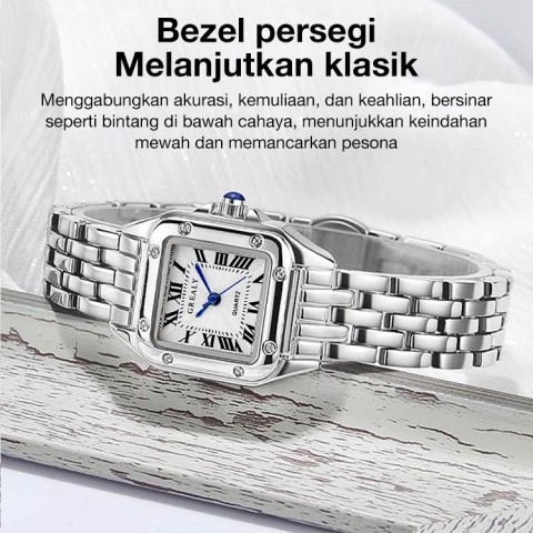 Jam tangan wanita berlian persegi