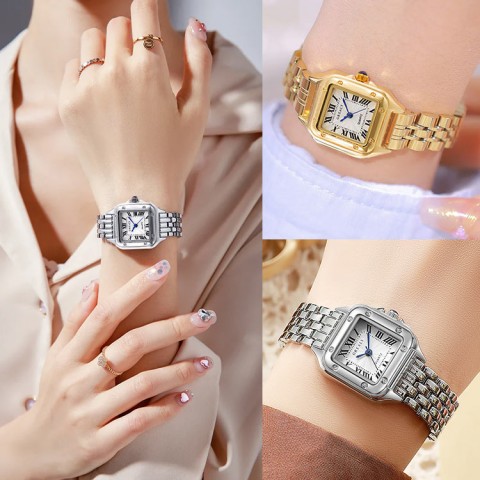 Jam tangan wanita berlian persegi