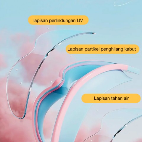 Kacamata renang anak HD bingkai besar tahan air dan anti kabut