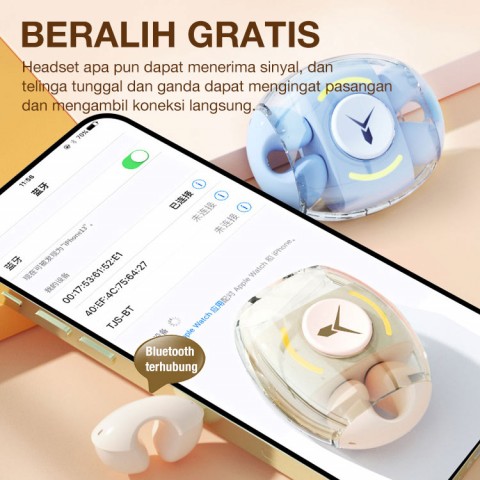 Headset Bluetooth Gyro Gelisah 2-in-1