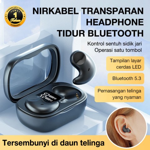 Headphone Tidur Bluetooth Nirkabel Transparan