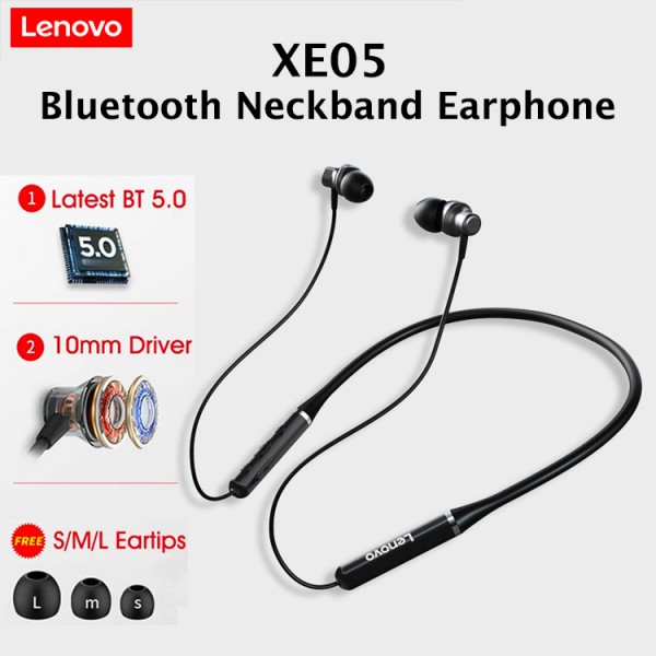 Lenovo XE05 Bluetooth Neckband Earphone..