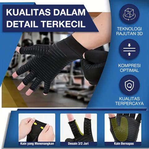 Sarung tangan bertekanan serat tembaga