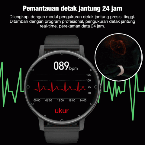 Jam tangan pintar dengan panggilan bulat