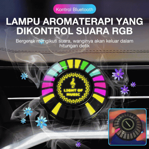 Lampu aromaterapi yang dikontrol suara RGB