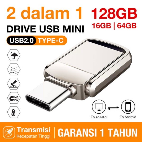 2 dalam 1 drive USB mini