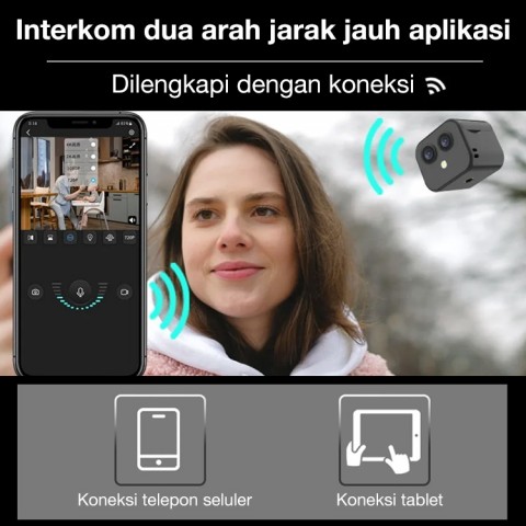Kamera wifi lensa ganda 4K