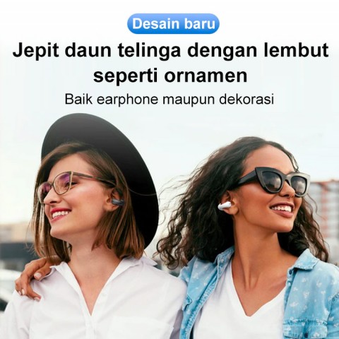 Telinga Klip Tulang Konduksi Headphone Bluetooth-TT