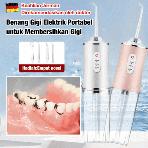 Benang Gigi Elektrik Portabel untuk Membersihkan Gigi