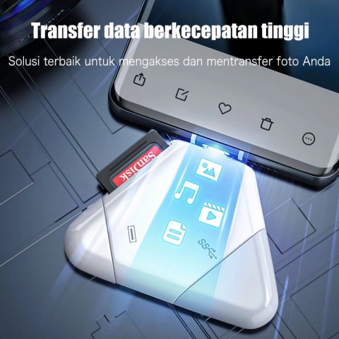 Pembaca Kartu SD USB 3-in-1