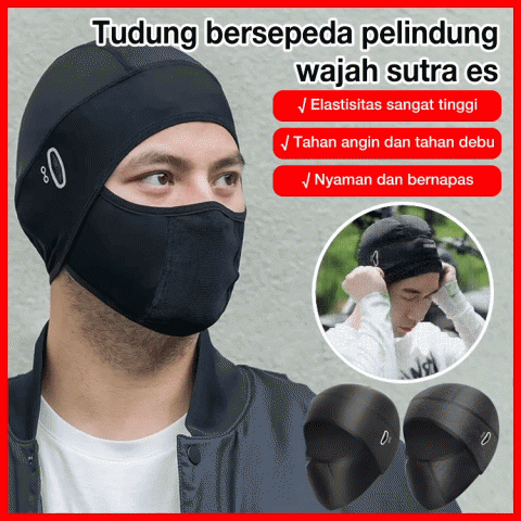 Tudung bersepeda pelindung wajah sutra es