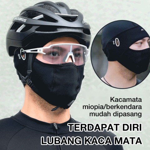 Tudung bersepeda pelindung wajah sutra es