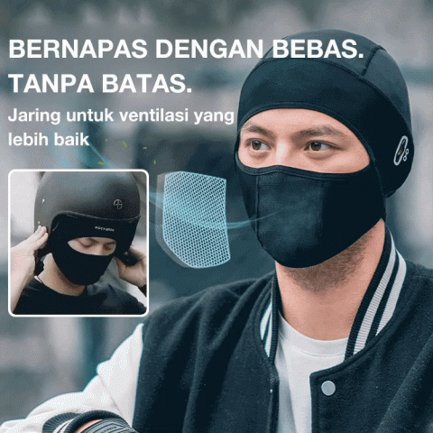 Tudung bersepeda pelindung wajah sutra es