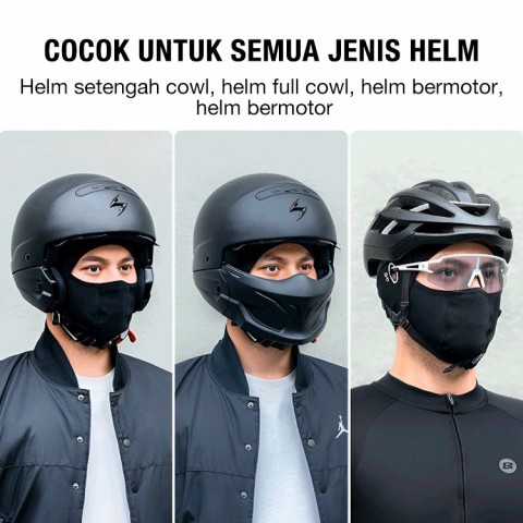 Tudung bersepeda pelindung wajah sutra es