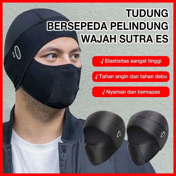 Tudung bersepeda pelindung wajah sutra es