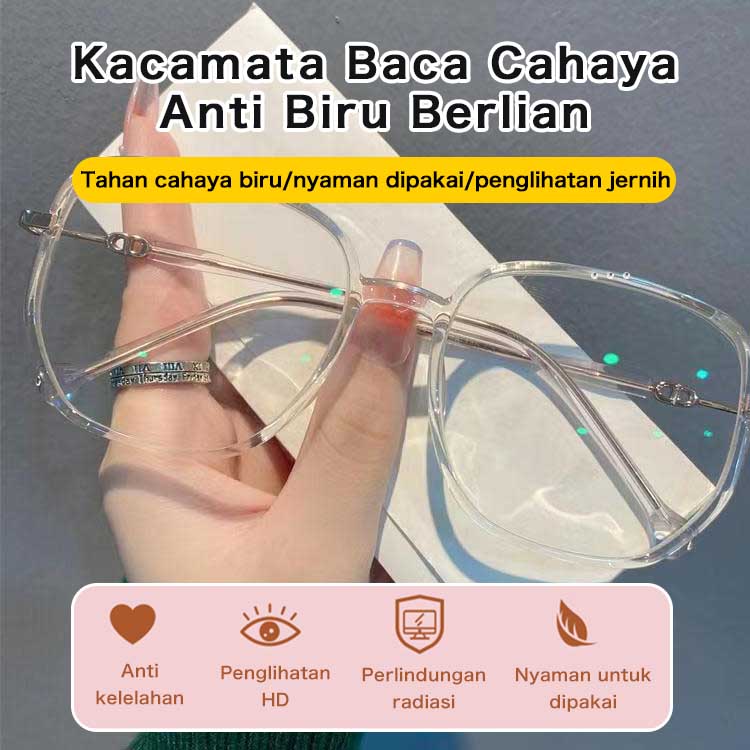 Diskon warga lanjut usia - Kacamata Baca Diamond Anti Blue Llight - Membuat Anda terlihat 10 tahun lebih muda