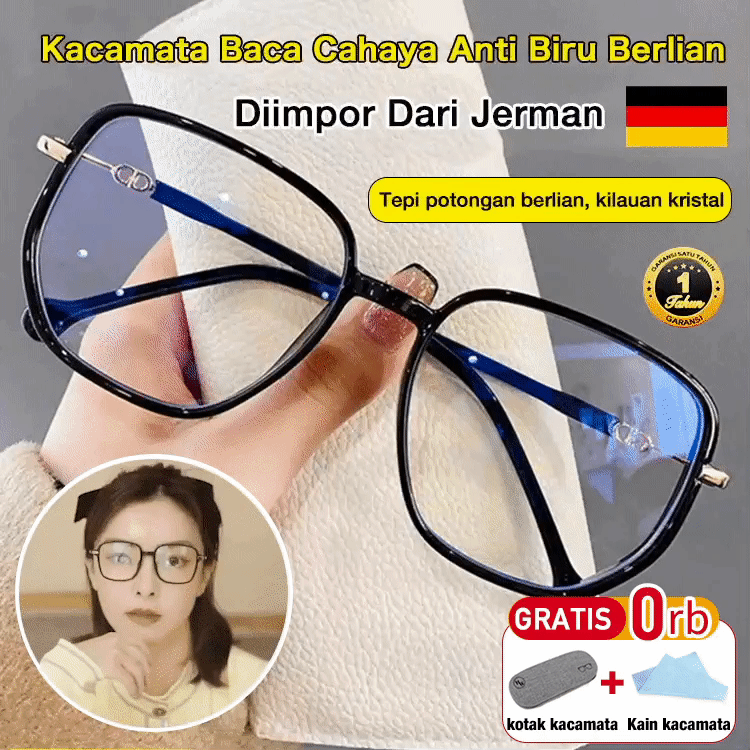 Diskon warga lanjut usia - Kacamata Baca Diamond Anti Blue Llight - Membuat Anda terlihat 10 tahun lebih muda